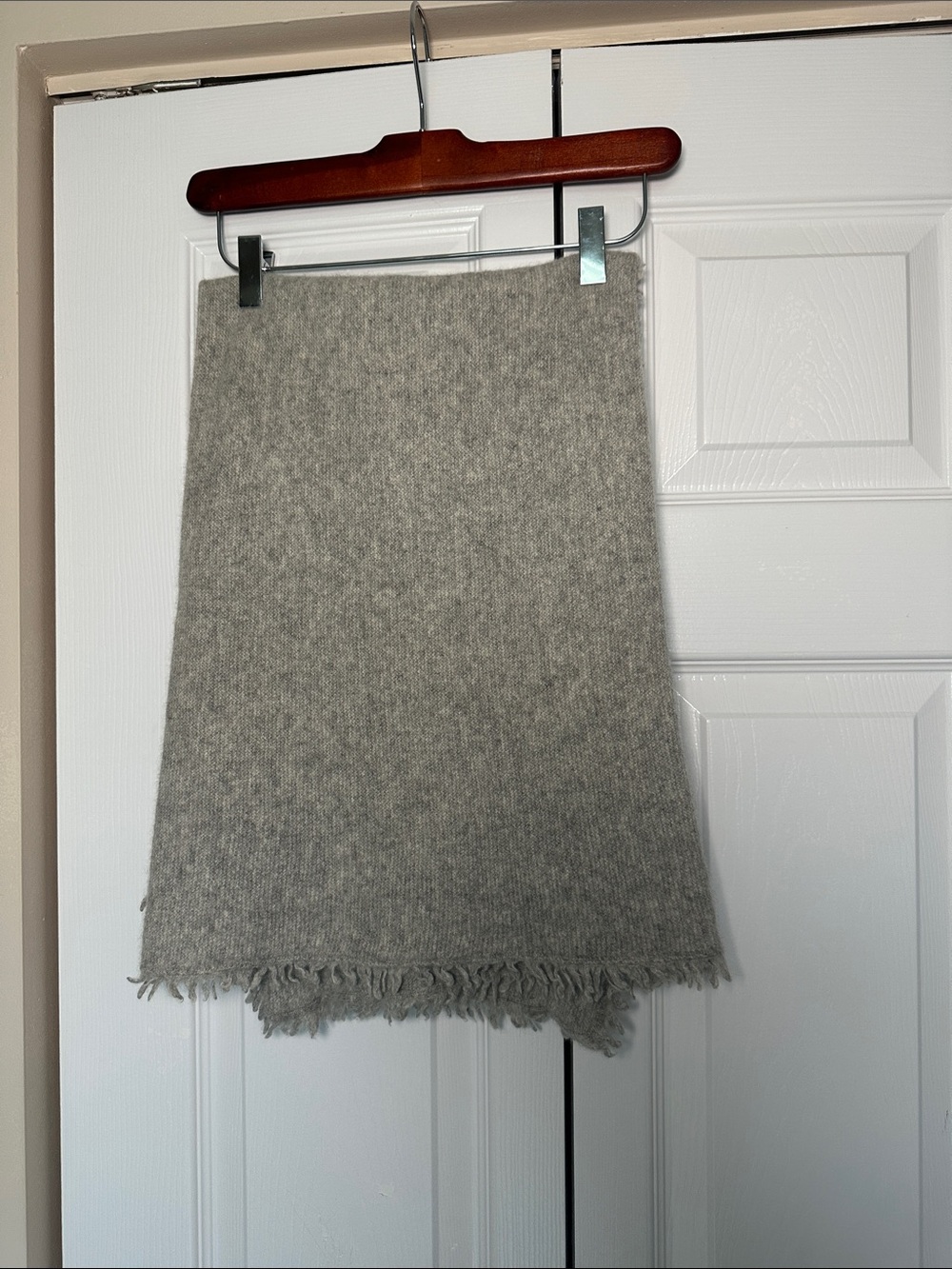 NakedCashmere Gray scarf blanket